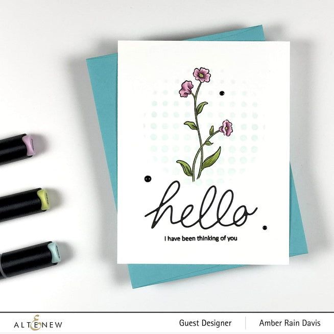 Photocentric Clear Stamps Poppy Garden Stamp Set
