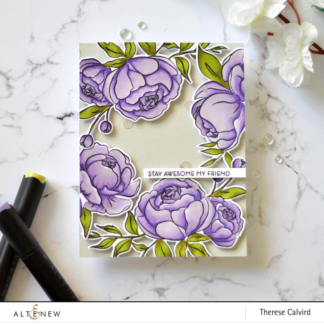 Photocentric Clear Stamps Precious Peony Stamp Set