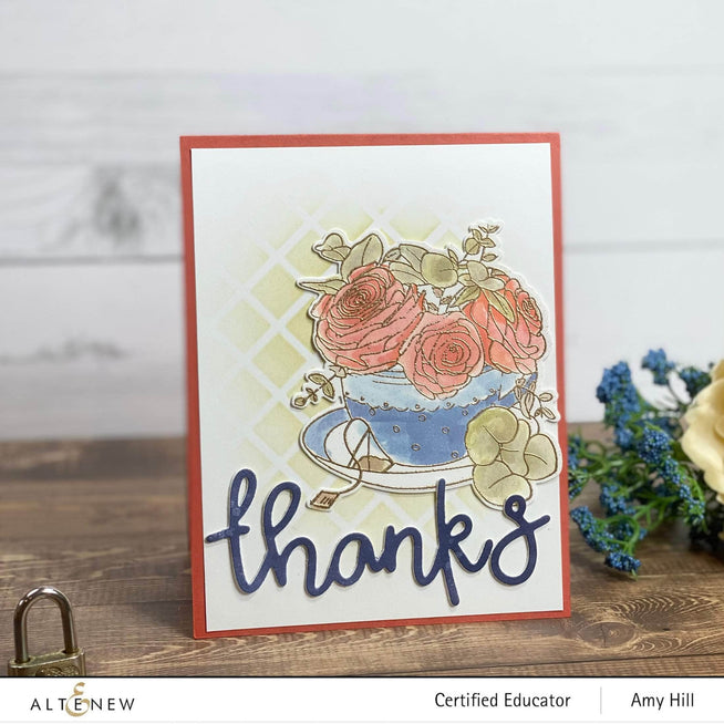 Photocentric Clear Stamps Rose Tea Stamp Set