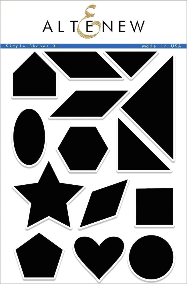 Photocentric Clear Stamps Simple Shapes XL Stamp Set
