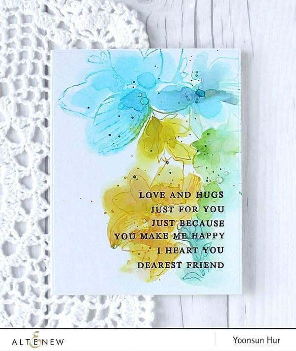 Photocentric Clear Stamps Sketchy Floral Stamp Set