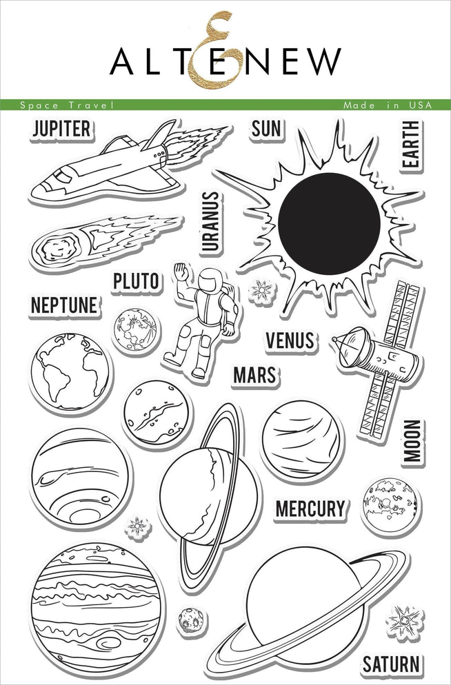 Photocentric Clear Stamps Space Travel Stamp Set