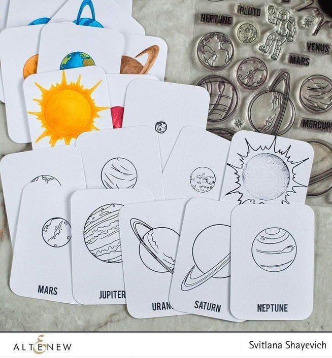 Photocentric Clear Stamps Space Travel Stamp Set