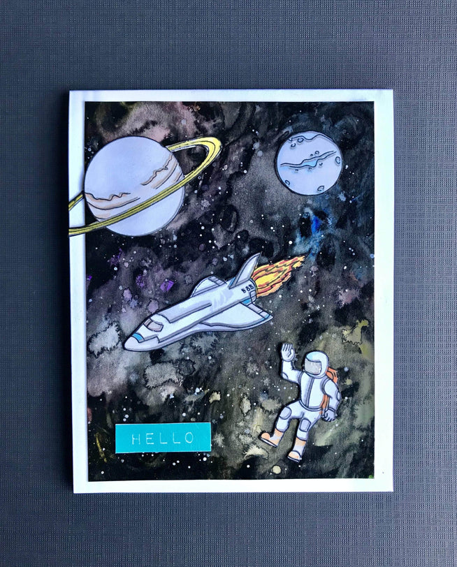 Photocentric Clear Stamps Space Travel Stamp Set