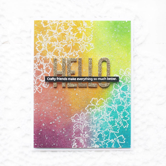 Photocentric Clear Stamps Starry Flowers Stamp Set