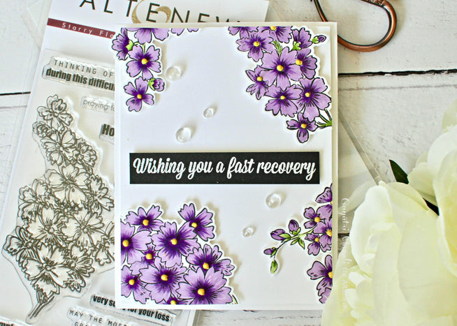 Photocentric Clear Stamps Starry Flowers Stamp Set