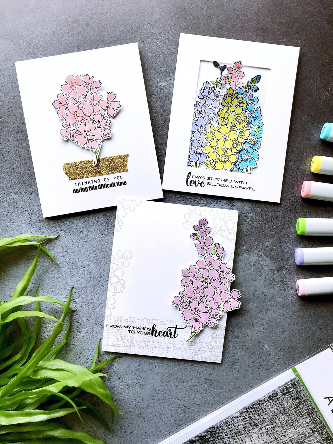 Photocentric Clear Stamps Starry Flowers Stamp Set
