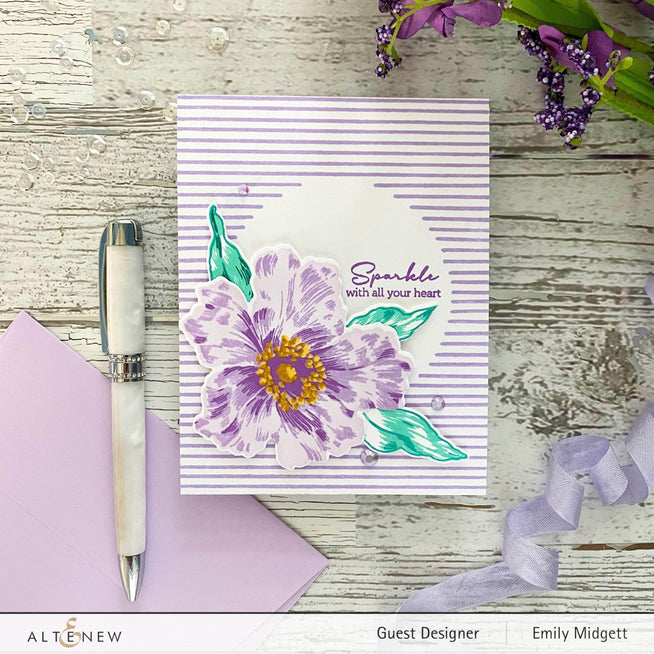 Photocentric Clear Stamps Striped Circle Stamp Set