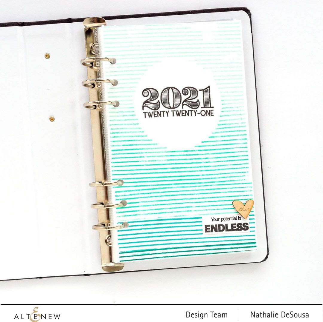 Photocentric Clear Stamps Striped Circle Stamp Set
