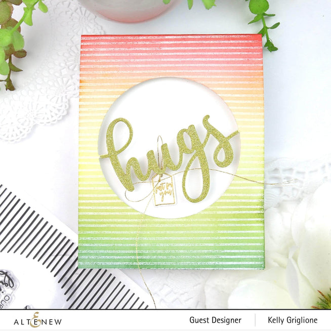 Photocentric Clear Stamps Striped Circle Stamp Set