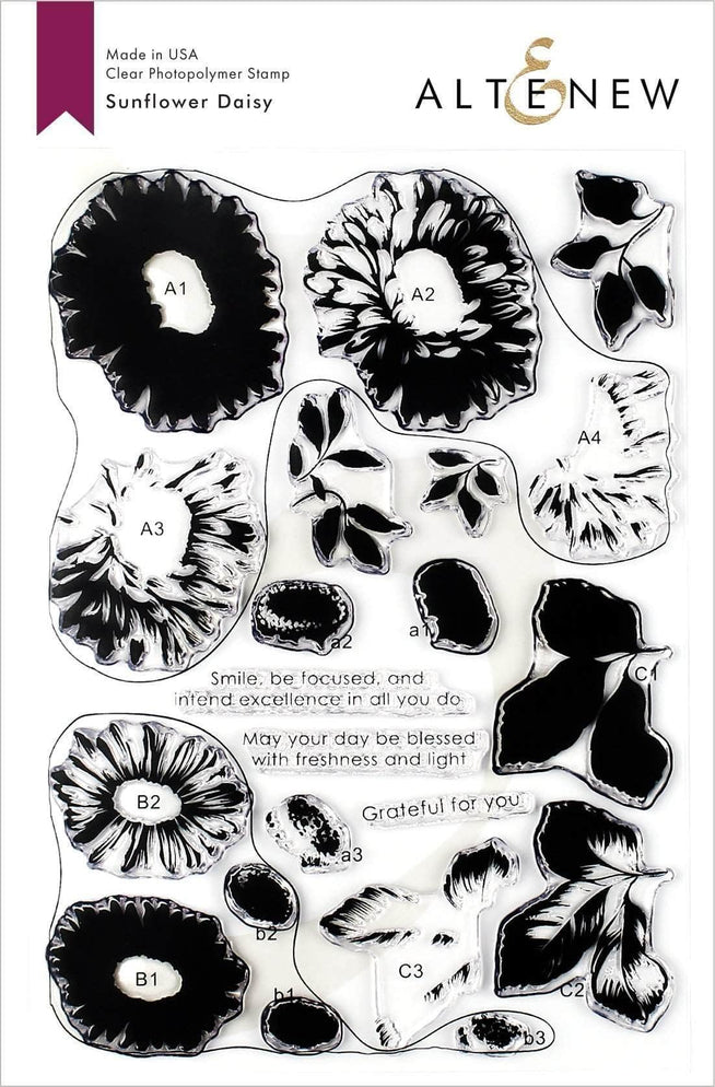Photocentric Clear Stamps Sunflower Daisy Stamp Set