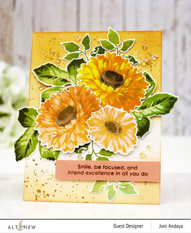 Photocentric Clear Stamps Sunflower Daisy Stamp Set