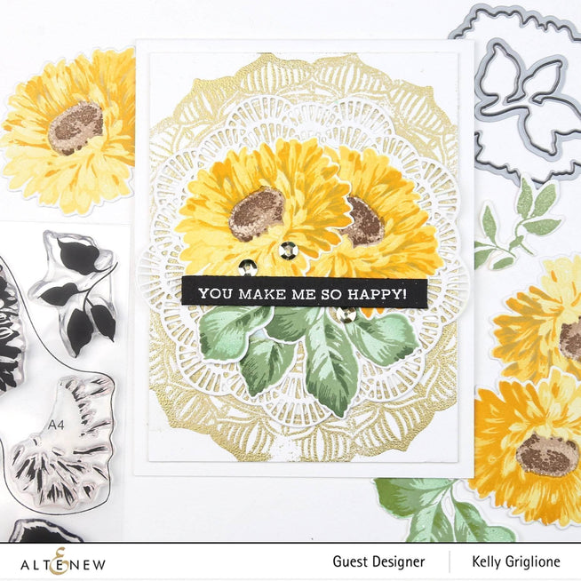Photocentric Clear Stamps Sunflower Daisy Stamp Set