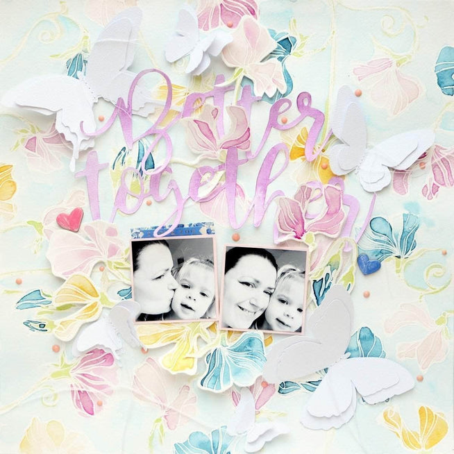 Photocentric Clear Stamps Sweetest Peas Stamp Set