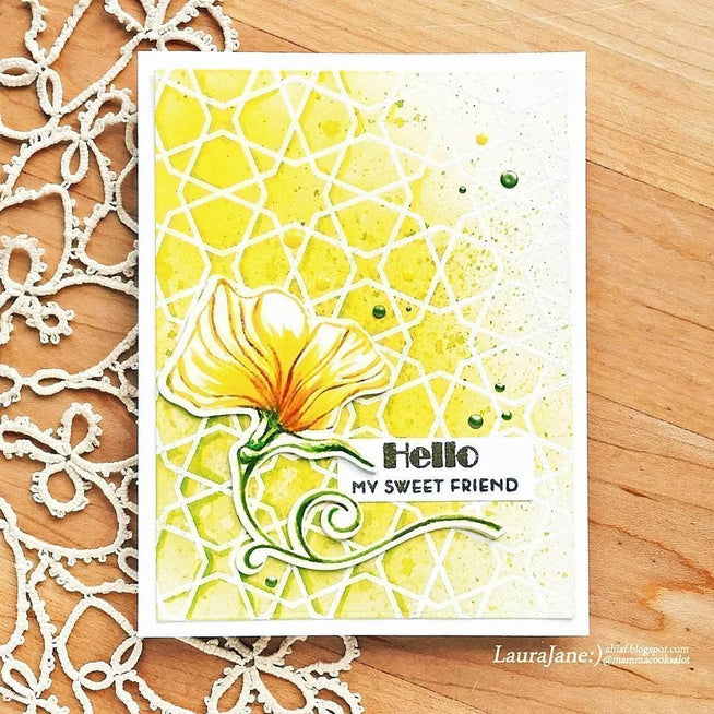 Photocentric Clear Stamps Sweetest Peas Stamp Set
