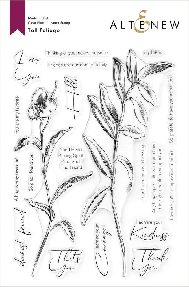 Photocentric Clear Stamps Tall Foliage Stamp Set