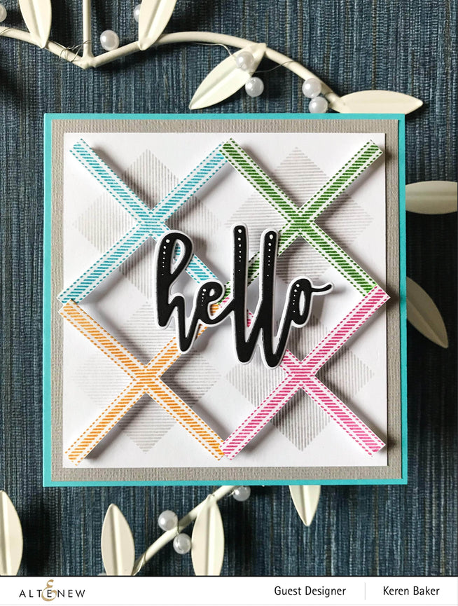 Photocentric Clear Stamps Tartan Stamp Set