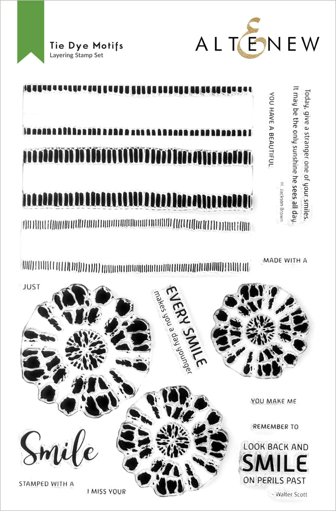 Photocentric Clear Stamps Tie Dye Motifs Stamp Set