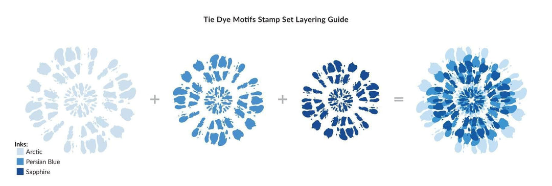 Photocentric Clear Stamps Tie Dye Motifs Stamp Set