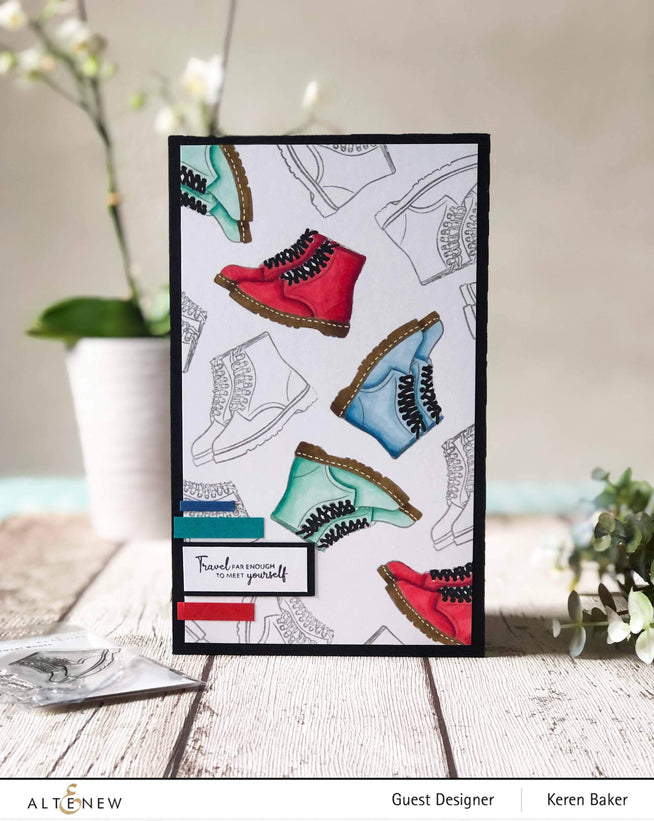 Photocentric Clear Stamps Travel Boots Stamp Set