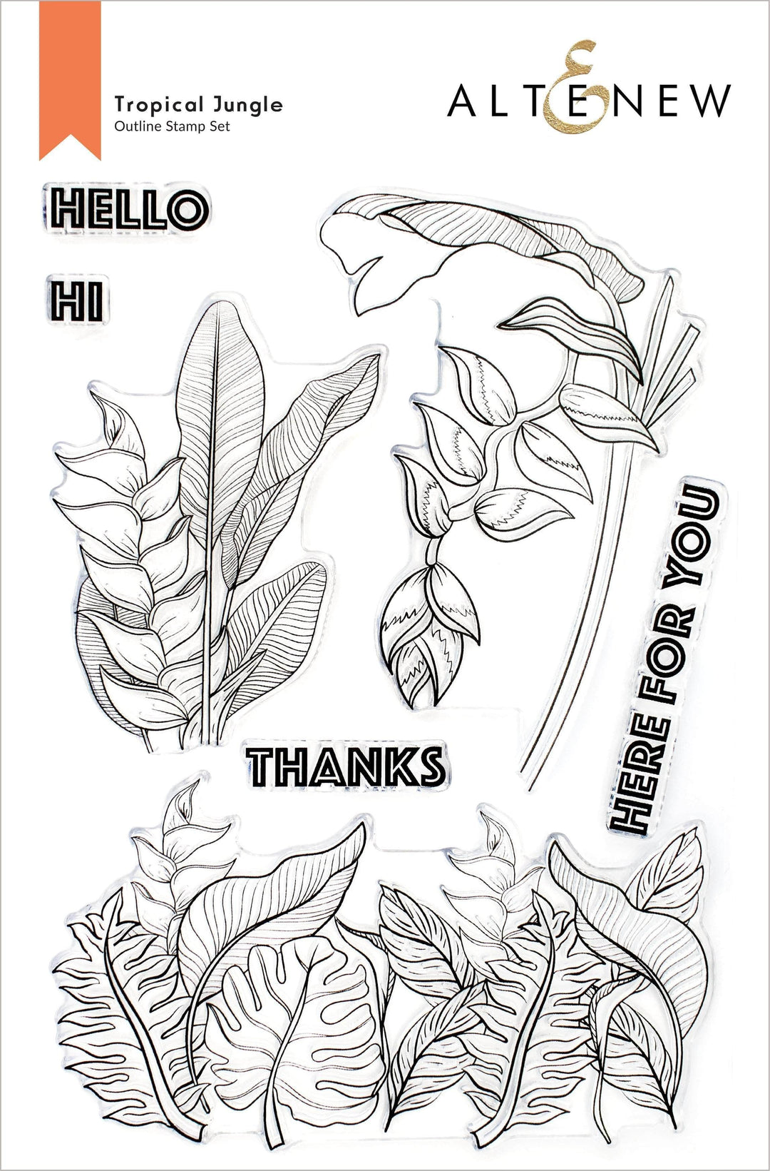 Photocentric Clear Stamps Tropical Jungle Stamp Set