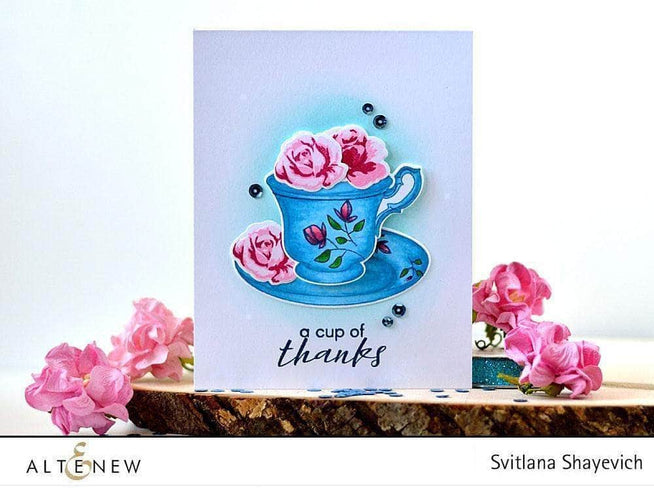 Photocentric Clear Stamps Vintage Teacup Stamp Set