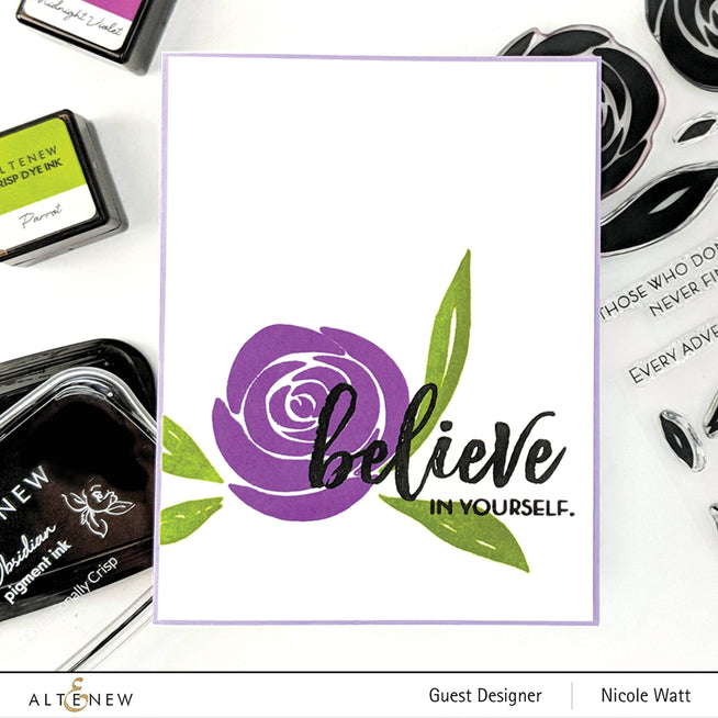Photocentric Clear Stamps Watercolor Roses Stamp Set