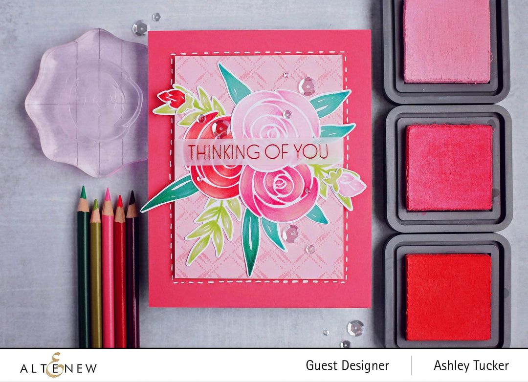 Photocentric Clear Stamps Watercolor Roses Stamp Set