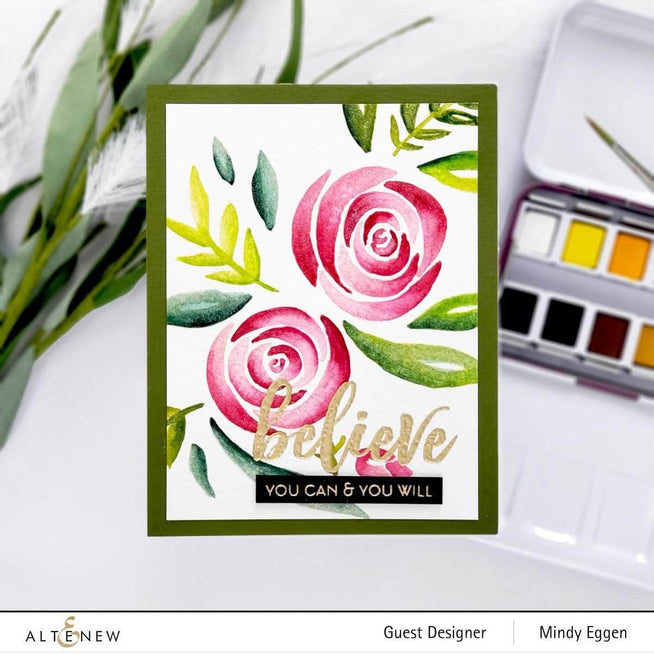 Photocentric Clear Stamps Watercolor Roses Stamp Set