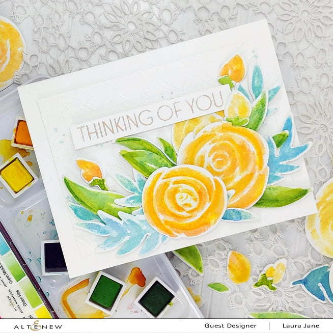 Photocentric Clear Stamps Watercolor Roses Stamp Set