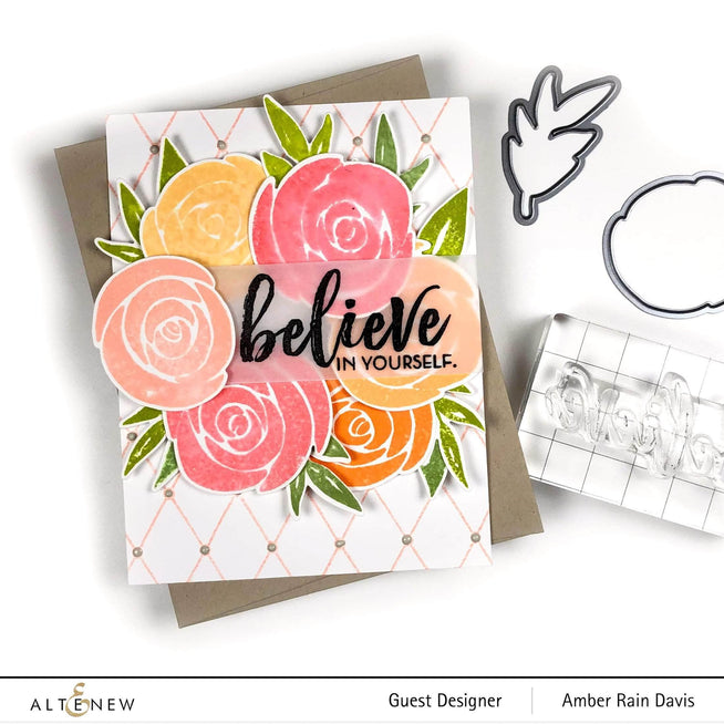 Photocentric Clear Stamps Watercolor Roses Stamp Set