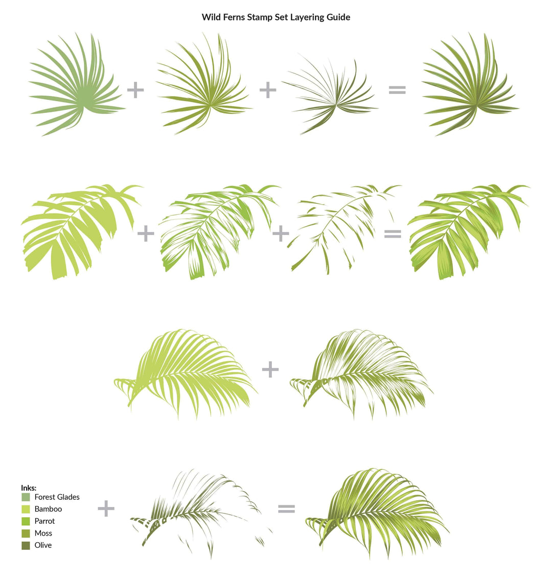 Photocentric Clear Stamps Wild Ferns Stamp Set