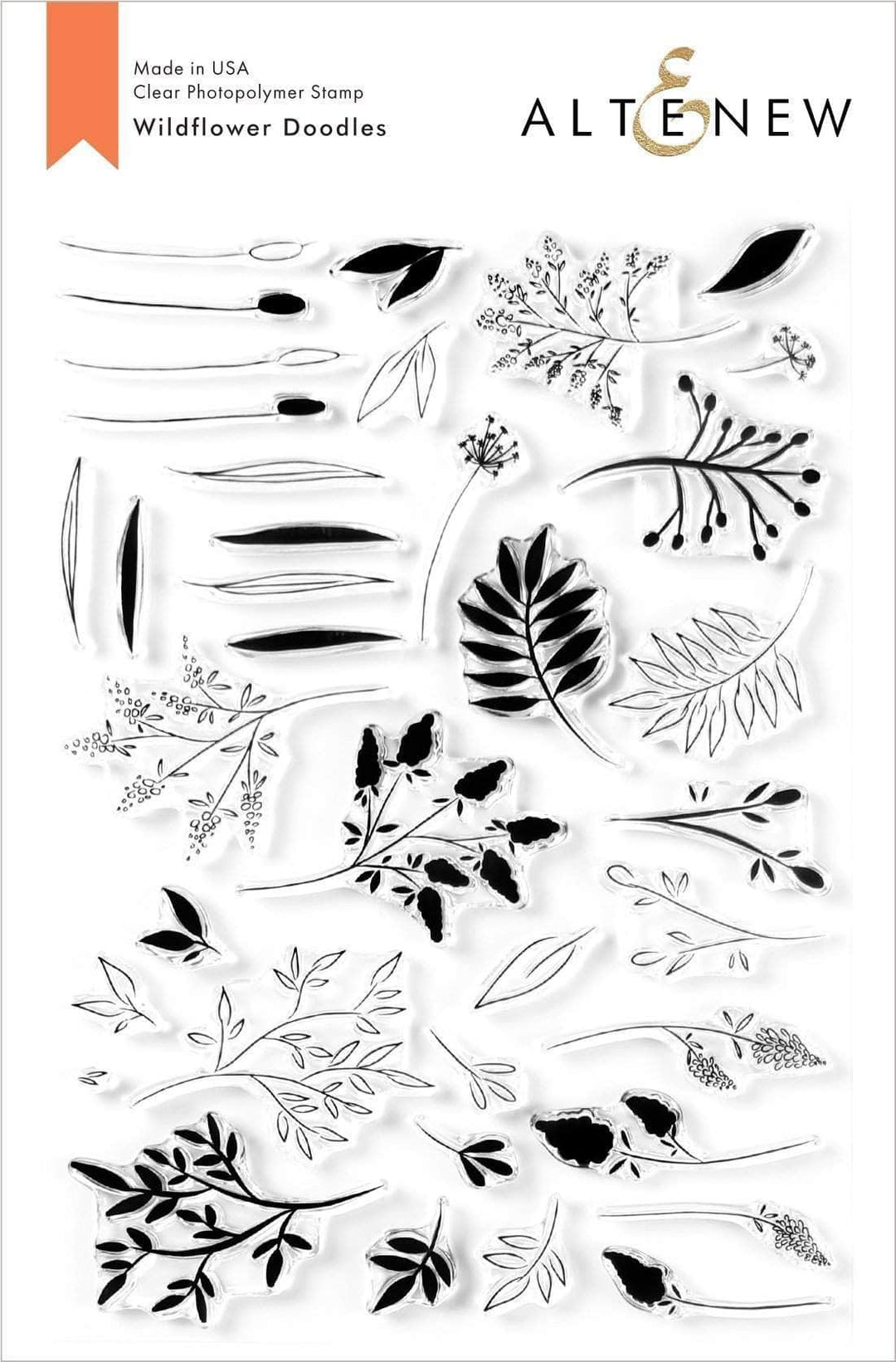Photocentric Clear Stamps Wildflower Doodles Stamp Set