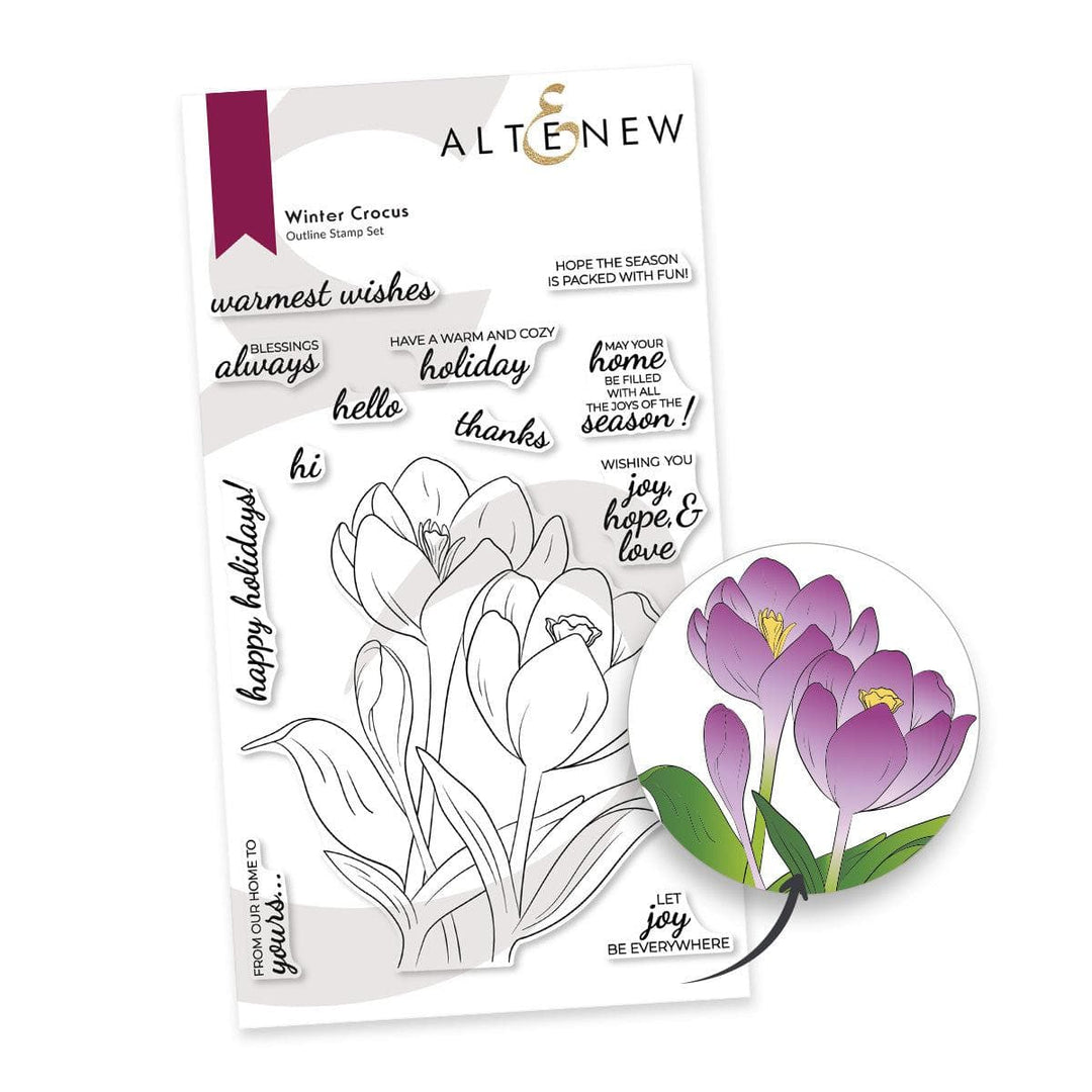 Photocentric Clear Stamps Winter Crocus Stamp Set