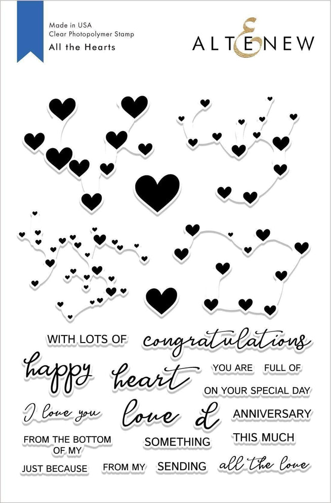Photocentric Clear Stamps All the Hearts Stamp Set