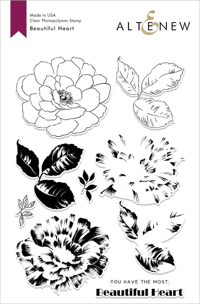 Photocentric Clear Stamps Beautiful Heart Stamp Set