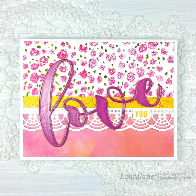 Photocentric Clear Stamps Bed of Roses Stamp Set