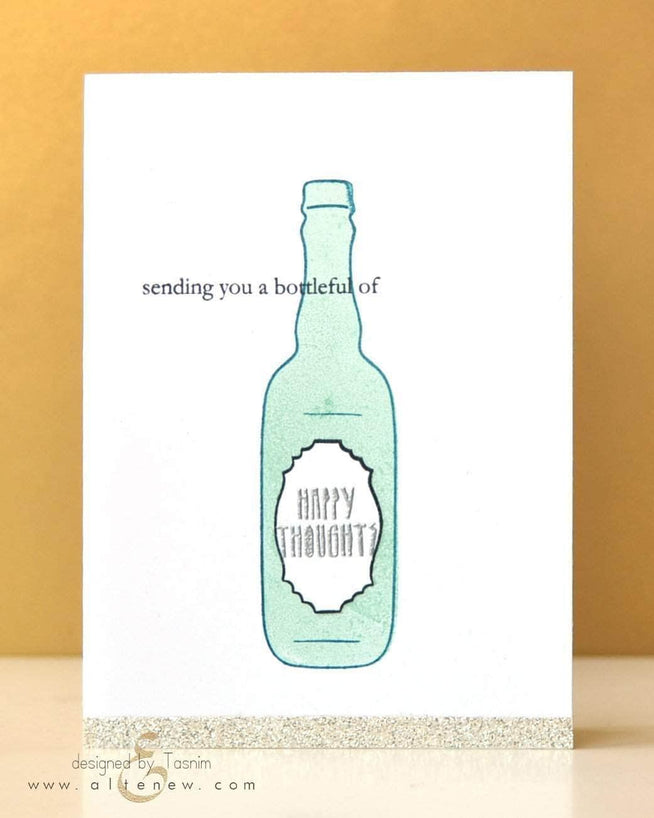 Altenew Clear Stamps Z - Bottleful of Stamp Set