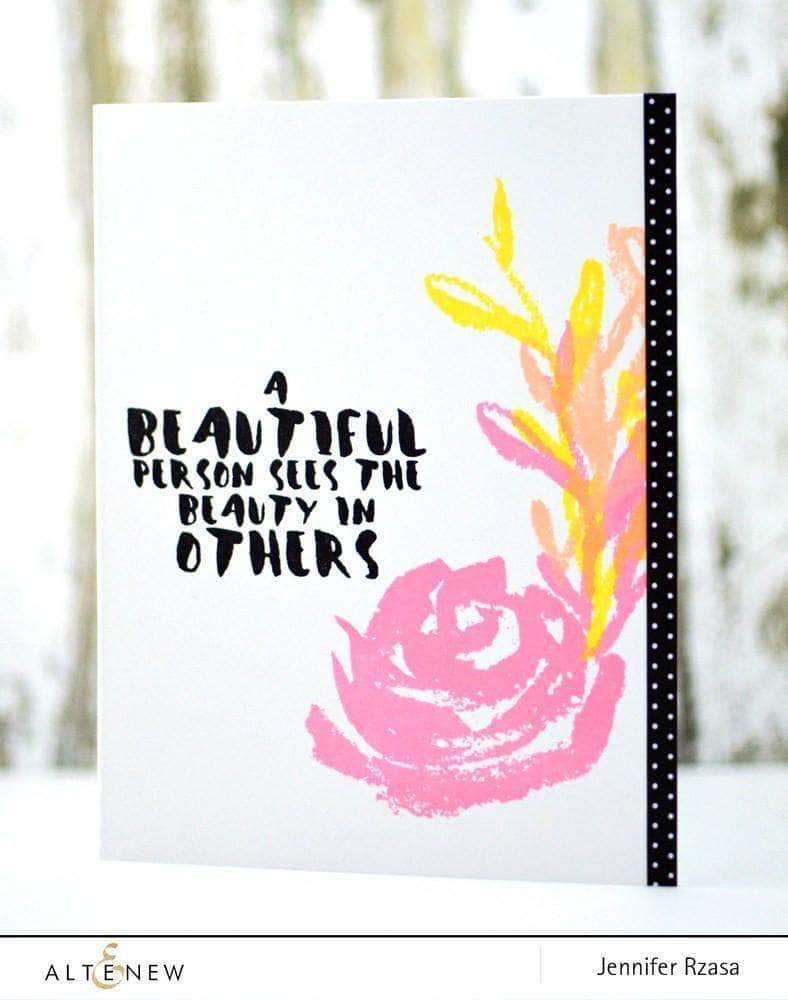 Altenew Clear Stamps Brush Art Floral Stamp Set