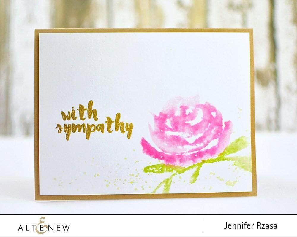 Altenew Clear Stamps Brush Art Floral Stamp Set