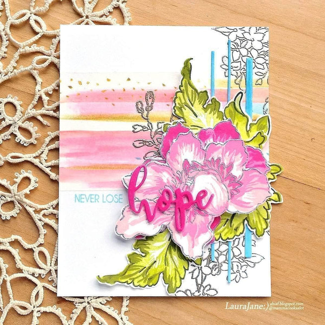 Photocentric Clear Stamps Crown Bloom Stamp Set