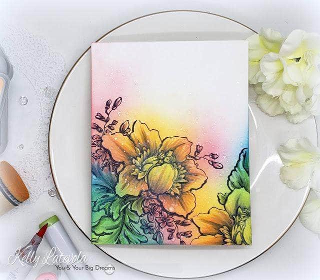 Photocentric Clear Stamps Crown Bloom Stamp Set