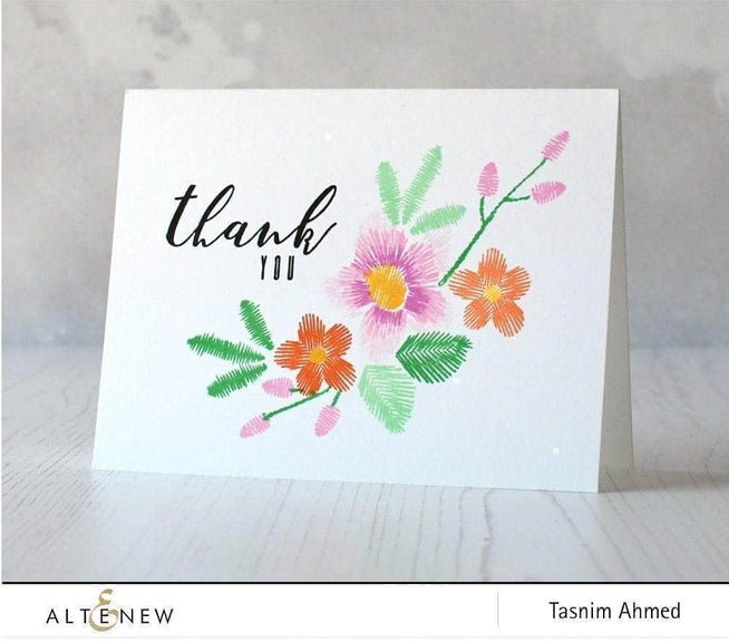 Photocentric Clear Stamps Embroidered Blooms Stamp Set