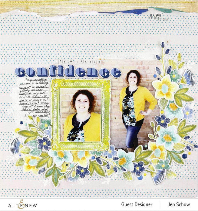 Photocentric Clear Stamps Embroidered Blooms Stamp Set