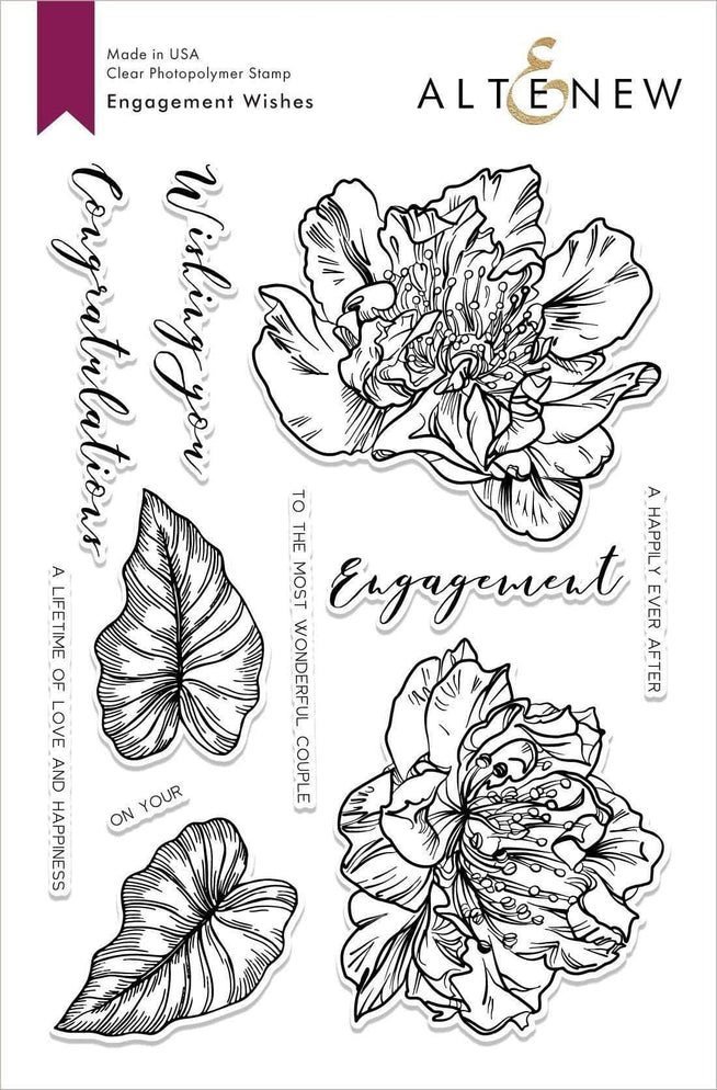 Photocentric Clear Stamps Engagement Wishes Stamp Set