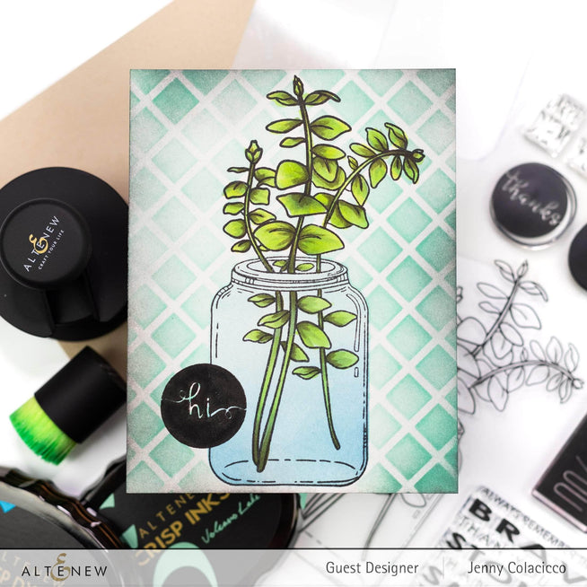 Photocentric Clear Stamps Eucalyptus Jar Stamp Set
