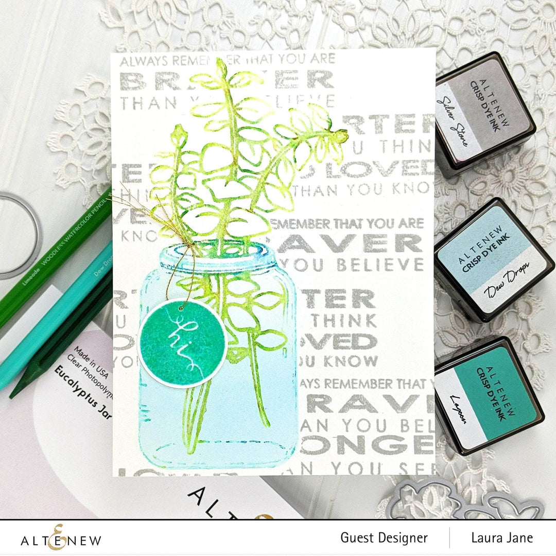 Photocentric Clear Stamps Eucalyptus Jar Stamp Set