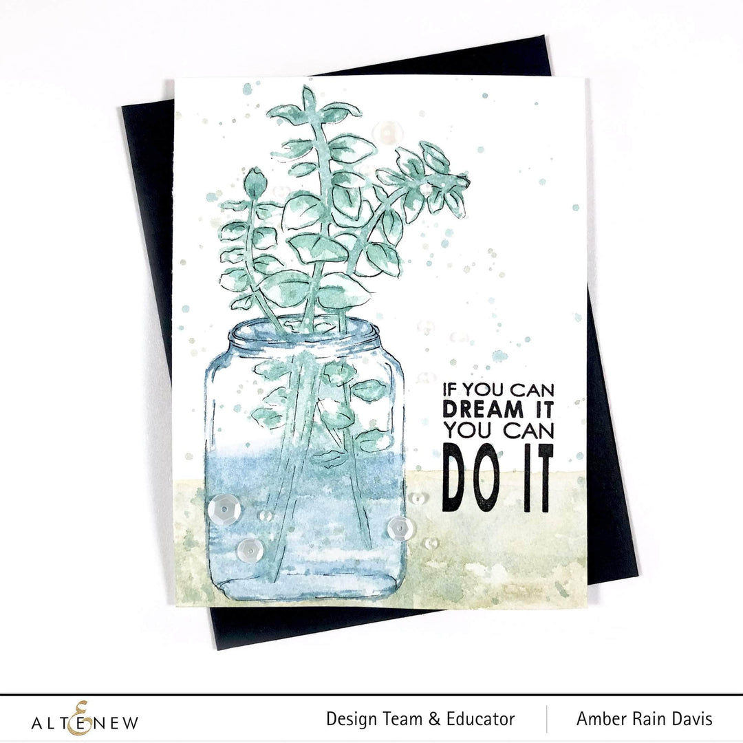 Photocentric Clear Stamps Eucalyptus Jar Stamp Set