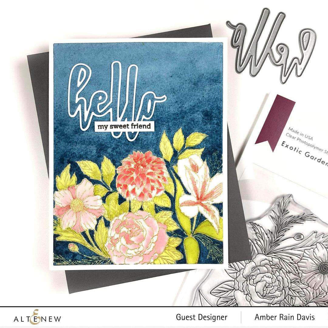 Photocentric Clear Stamps Exotic Garden Stamp Set