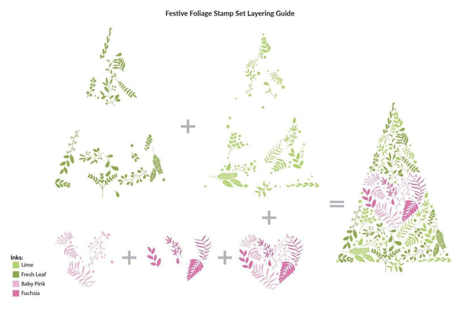Photocentric Clear Stamps Festive Foliage Stamp Set